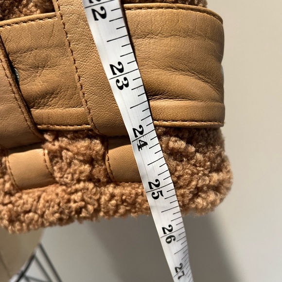 The Arrivals 100% shearling camel motorcycle coat XS - Picture 8 of 9